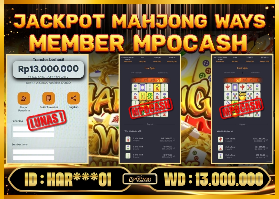 MPOCASH JACKPOT MAHJONG WAYS
